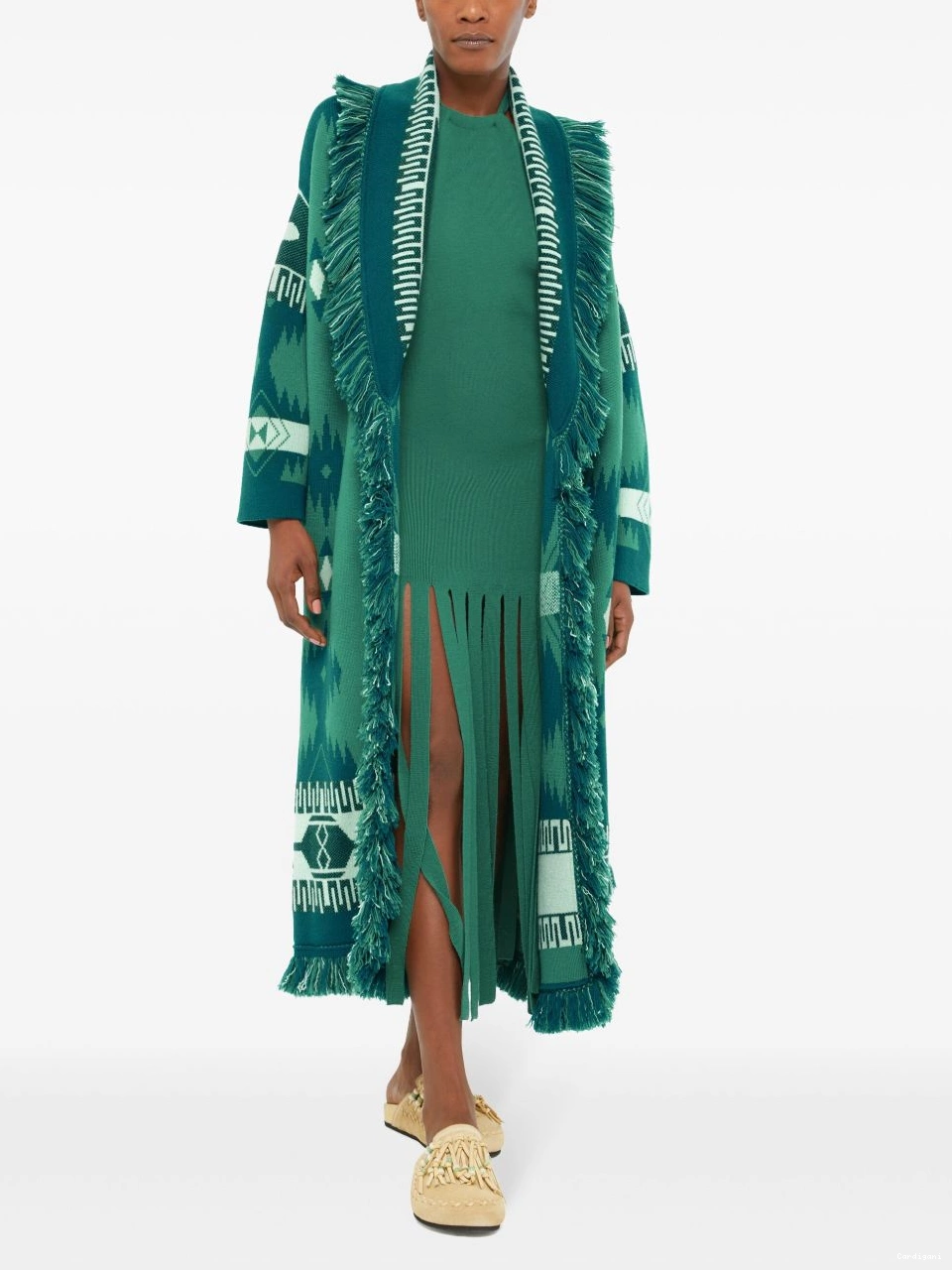 Affordable cardigan patterned-jacquard virgin-wool Women Alanui 0521